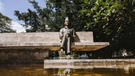 Statue of Soekarno at Bung Karno Contemplation Park in Ende Flores where Pancasila ideas were conceived